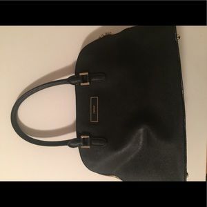 DKNY black structured handbag