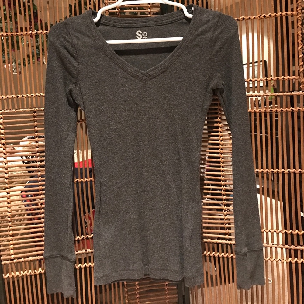 Long Sleeve Gray Tee