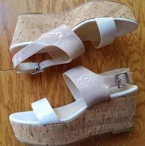 Calvin Klein cork wedges