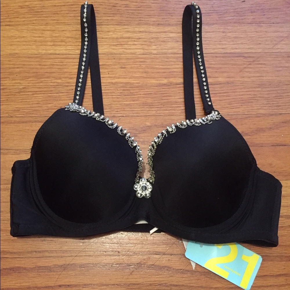 Forever 21 Jeweled & Rhinestone Top