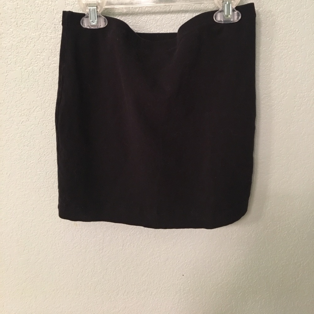 Black mini skirt