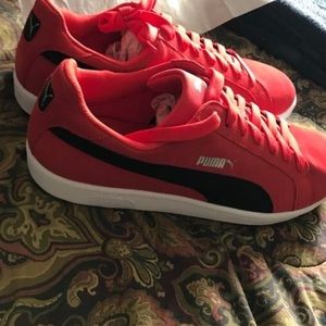 Puma red smash shoes size 14 men's