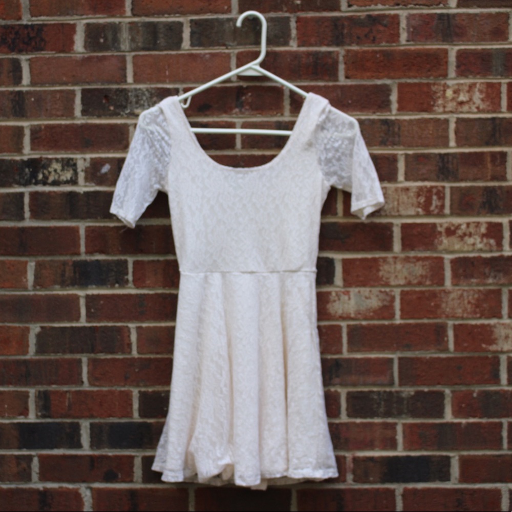 Abercrombie Kids White Lace Dress