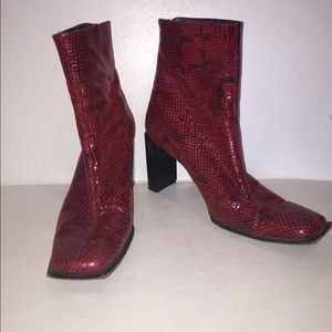 stuart weitzman python boots
