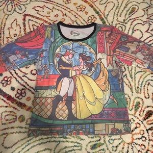 Disney's Beauty & the Beast Mosaic Sweatshirt-GUC