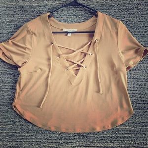 Tan Express Crop Top