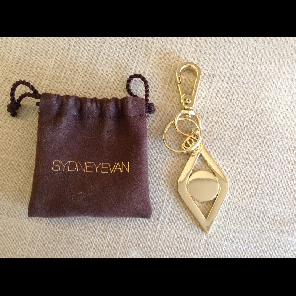 Sydney Evan gold tone evil eye keychain - NIB