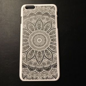 White Mandala iphone 6 plus case