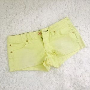 Yellow shorts
