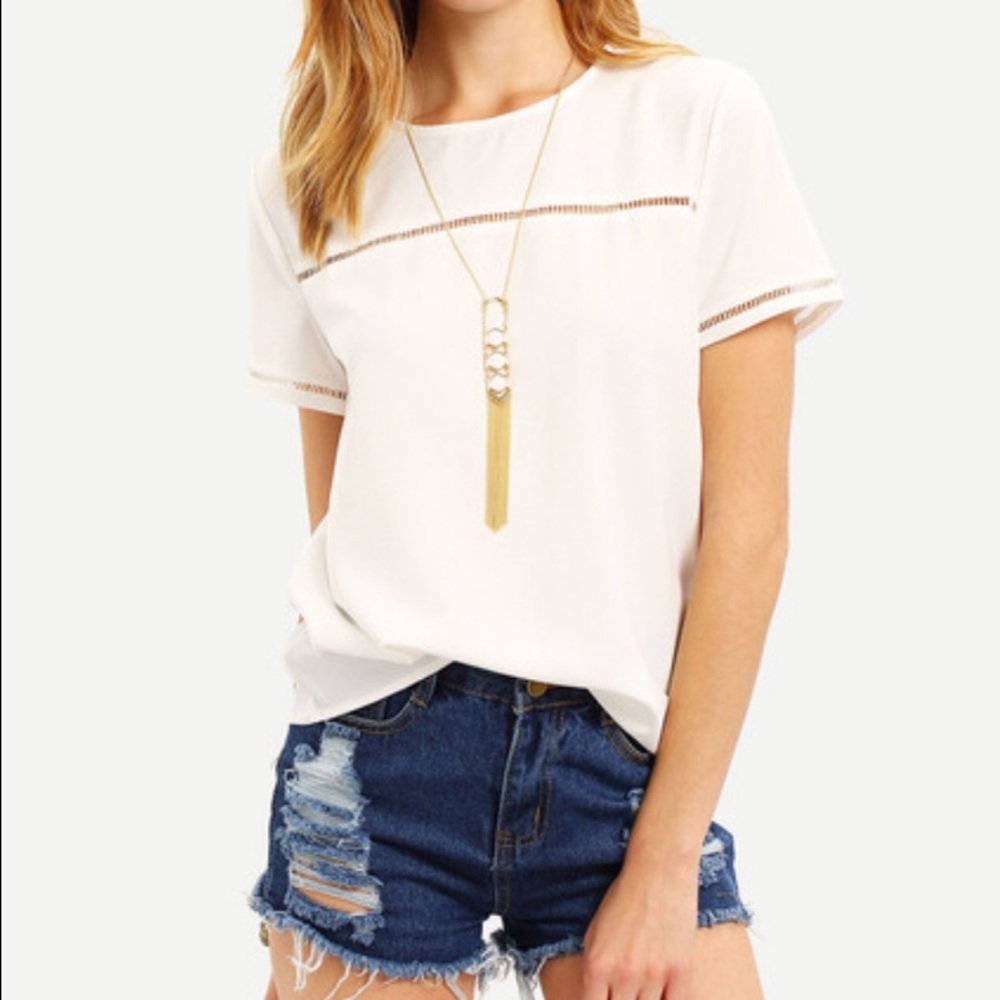 Round neck blouse