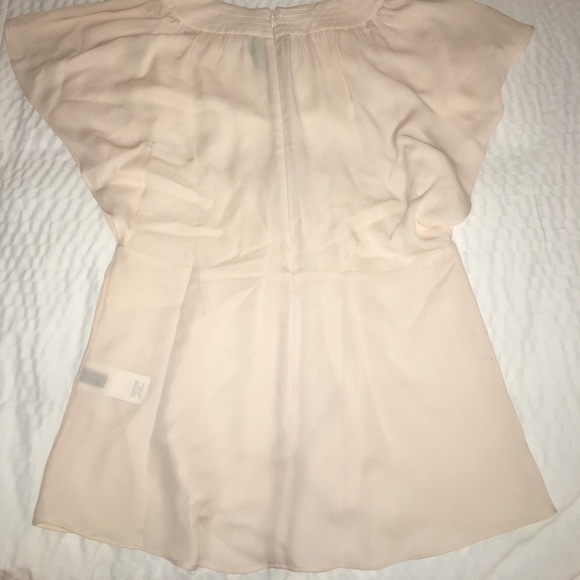Kate Spade New York Silk Flutter Sleeve Top - Picture 6 of 8
