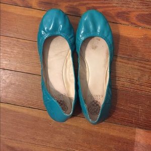 Vince Camuto teal flats