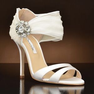 Brand New Oscar de la Renta Ivory Wedding Shoes