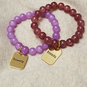 Gemstone bracelet set