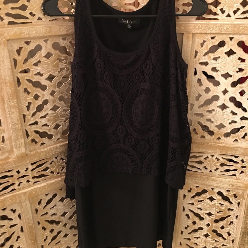 Women Black Sleeveless Dress 👗 Size 6P