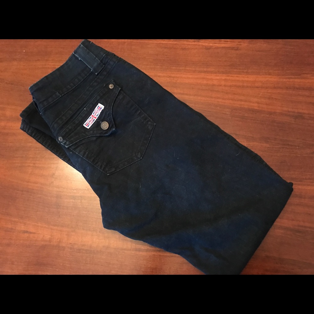 Dark wash slight boot hudsons