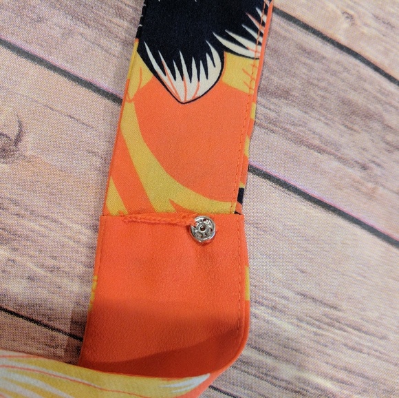 J. Crew twist back hibiscus Silk dress NWT - Picture 6 of 6