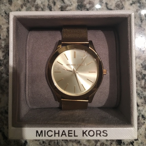 RARE Michael Kors Gold Watch - Picture 1 of 1
