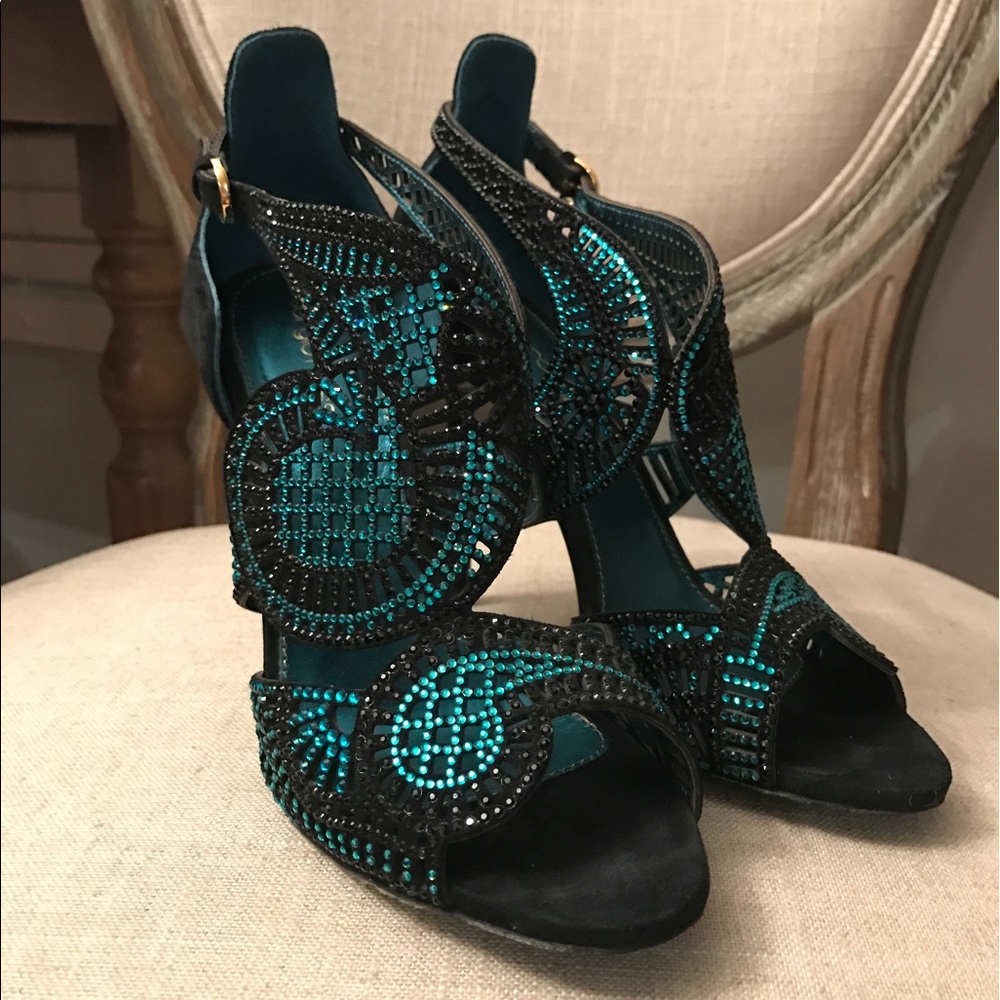 Sergio Rossi Rhinestone Sandals