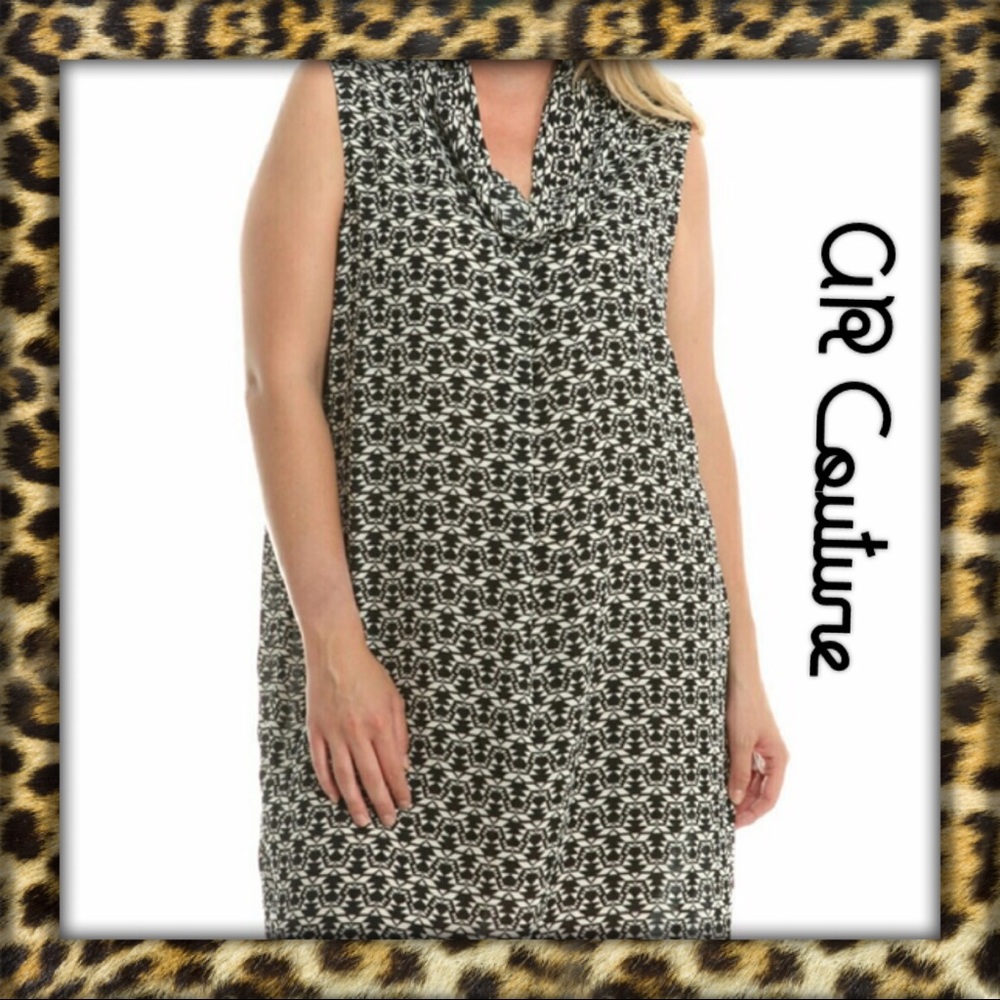 Ornate Cowl Neck Dress