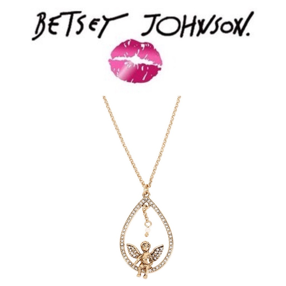 Betsey Johnson Heaven Sent Teardrop Orbital Angel