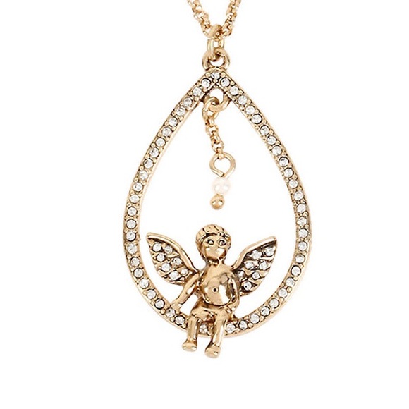 Betsey Johnson Heaven Sent Teardrop Orbital Angel - Picture 4 of 4