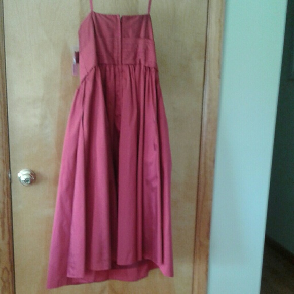 New Sz 12 Strapless Dress Marlot Color - Picture 4 of 8