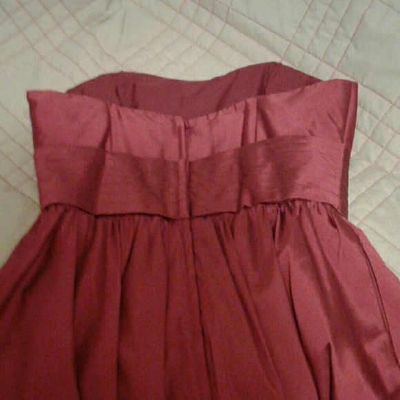 New Sz 12 Strapless Dress Marlot Color - Picture 8 of 8
