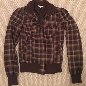 Plaid Bomber jacket - brown