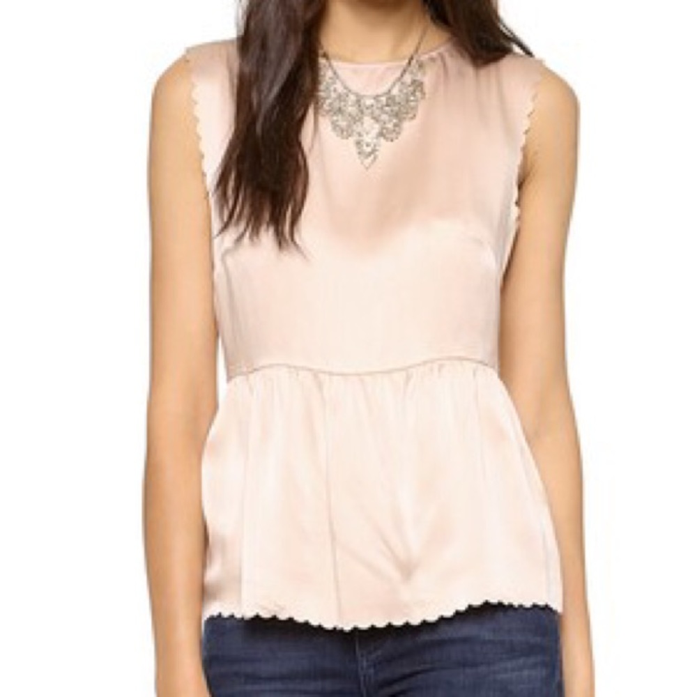 Madewell Scallop Peplum Top