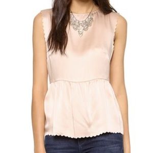Madewell Scallop Peplum Top