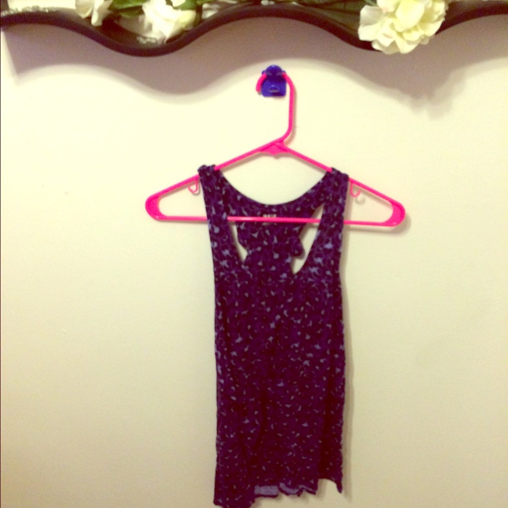 Purple leopard print tank