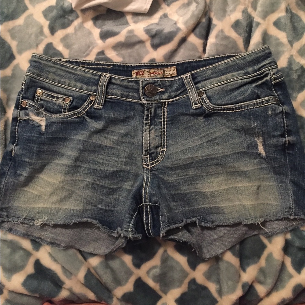 Denim shorts