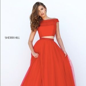 Brand new Sherri Hill red prom dress. Size 4