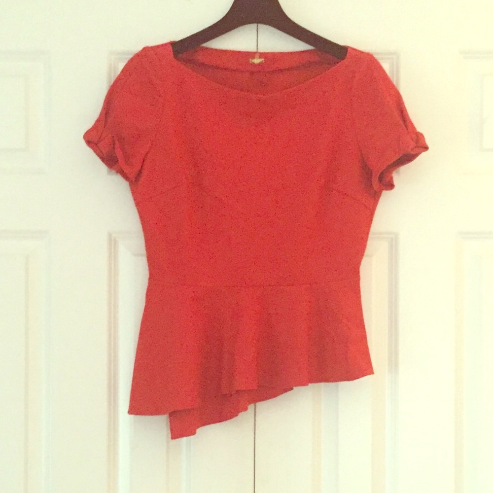 Elie Tahari Peplum Blouse