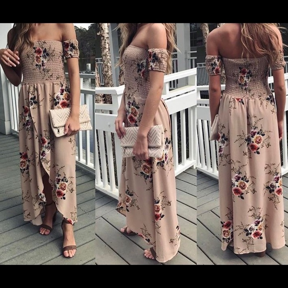 Off The Shoulder Maxi Dress