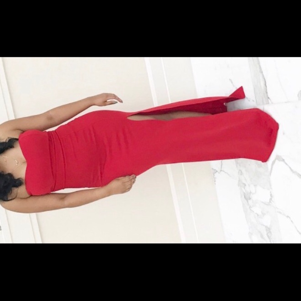 Red gown