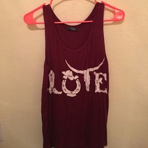 Cowgirl love tank top