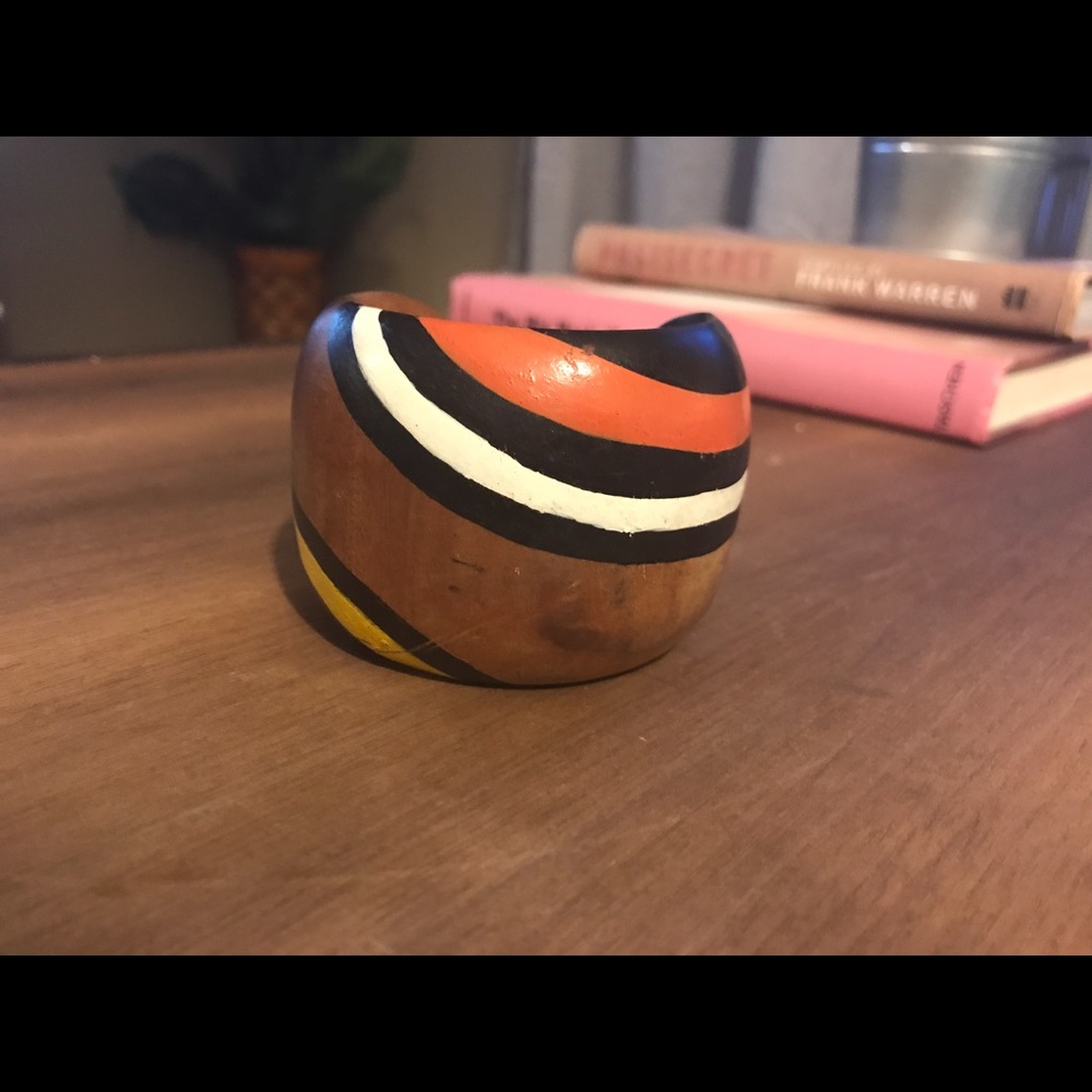 Bright Color Painted Wood Bangle