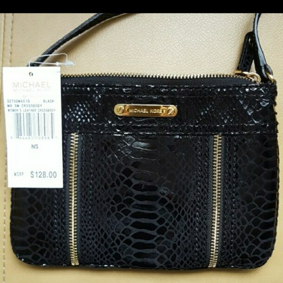New Michael Kors crossbody snake black - Picture 2 of 2
