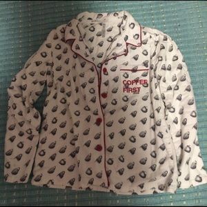 BCBG Generation "Coffee First" pajama set, XS