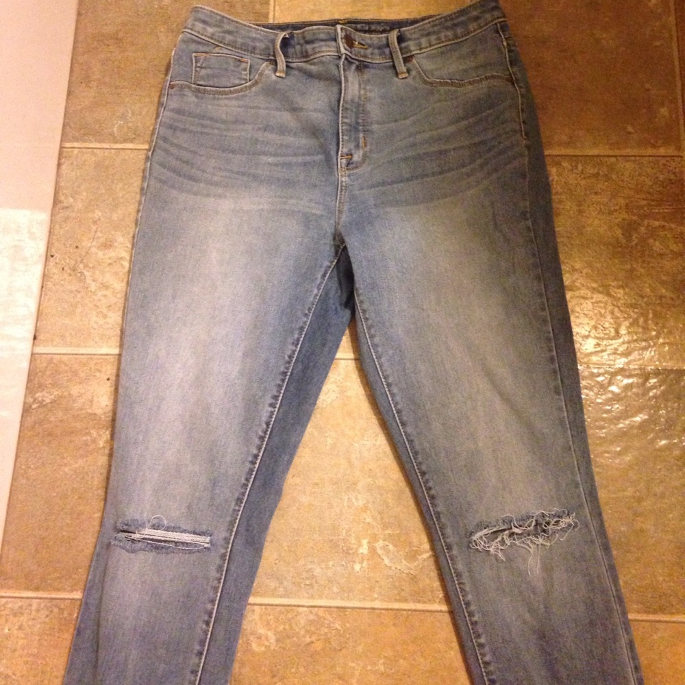 High rise skinny jeggings size 8 mossimo
