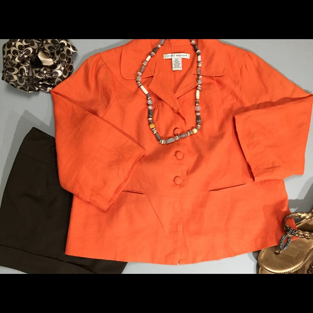2/$25 🍊Peter Martin Linen Jacket