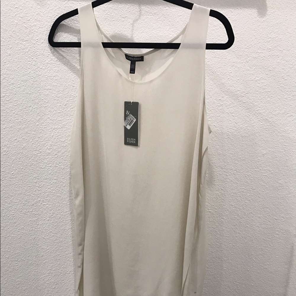 Eileen Fisher cream blouse