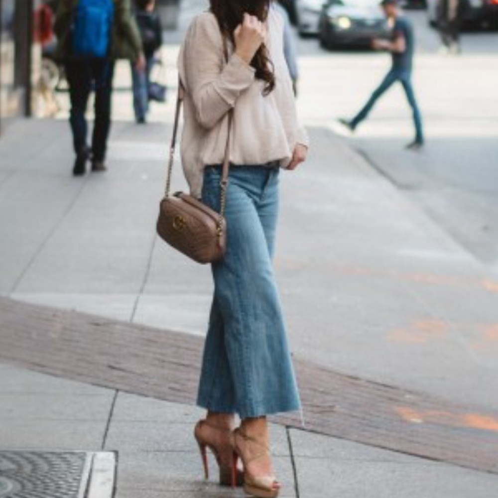 BCBG Max Azria Gaucho Pallazo Theo Uptown Wash
