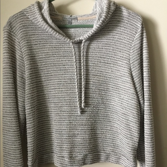 Hoodie Crop Sweater - Picture 1 of 3