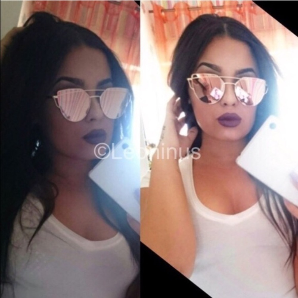 🏜Desert Rose🌹Mirror Lens CrossWire CASE INCLUDED - Picture 2 of 4
