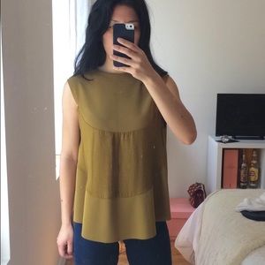 Olive green Zara top