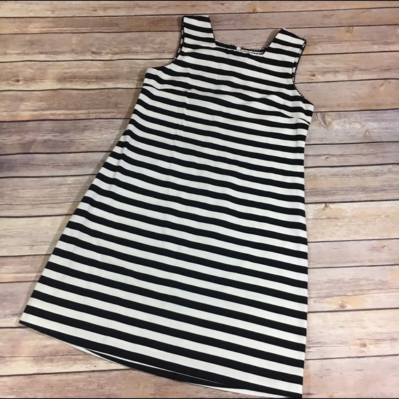 Willoughby Other - Willoughby Woven Tank Dress Black White Stripe 10
