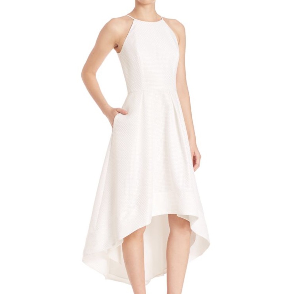 Aidan Mattox Basket Woven Cocktail Dress